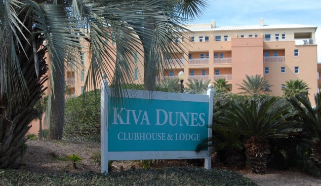 Kiva Lodge Gulf Shores AL Condo Sign