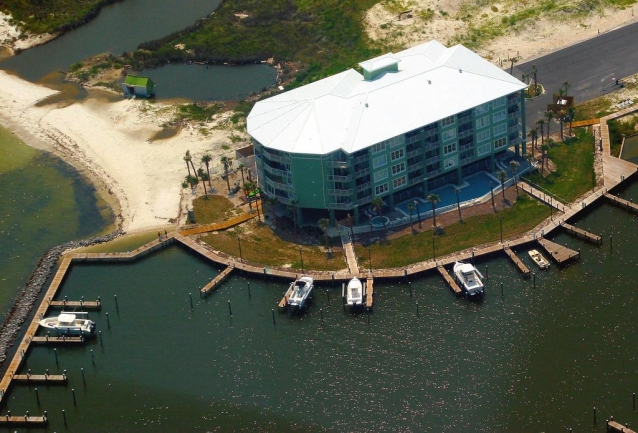 Navy Cove Harbor Gulf Shores AL Condo Community Aerial View