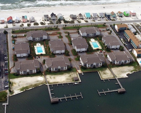 Sea Oats Gulf Shores AL Condominiums Aerial View